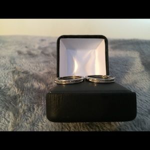 Genuine Diamond Hoop Huggies Earrings